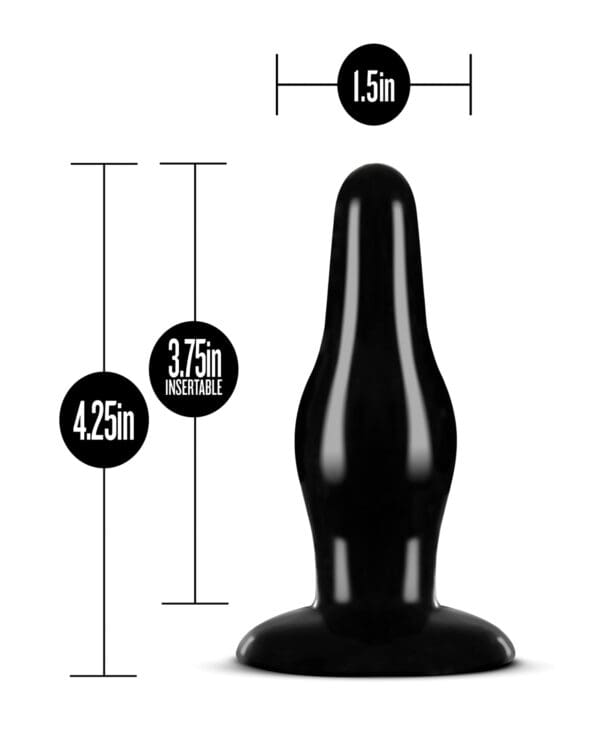 Blush Anal Adventures Pleasure Plug - Black - Image 4