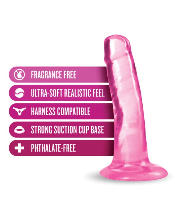 Blush B Yours Plus 5" Hard n' Happy Dildo - Pink - Image 5