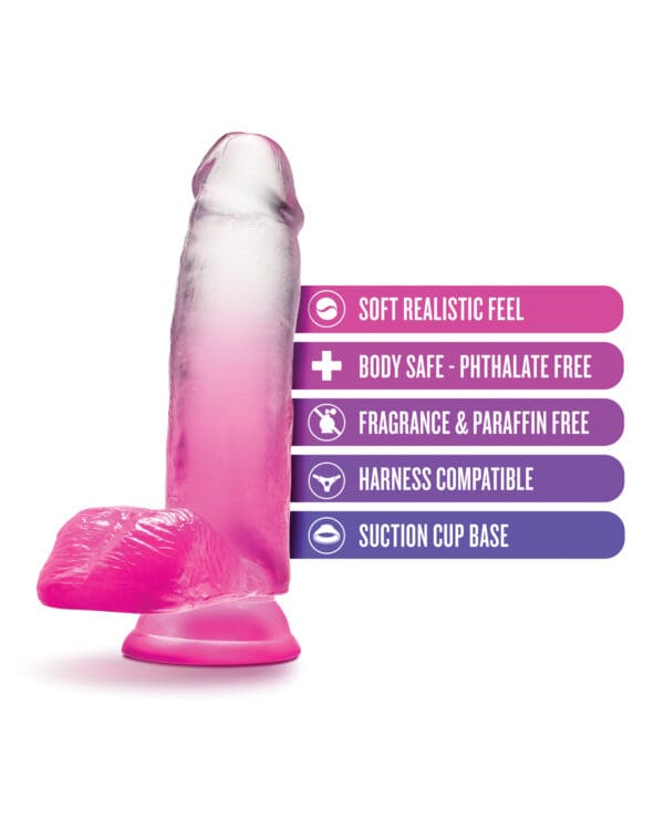 Blush B Yours 7" Sugar Magnolia Dildo - Fuchsia - Image 5