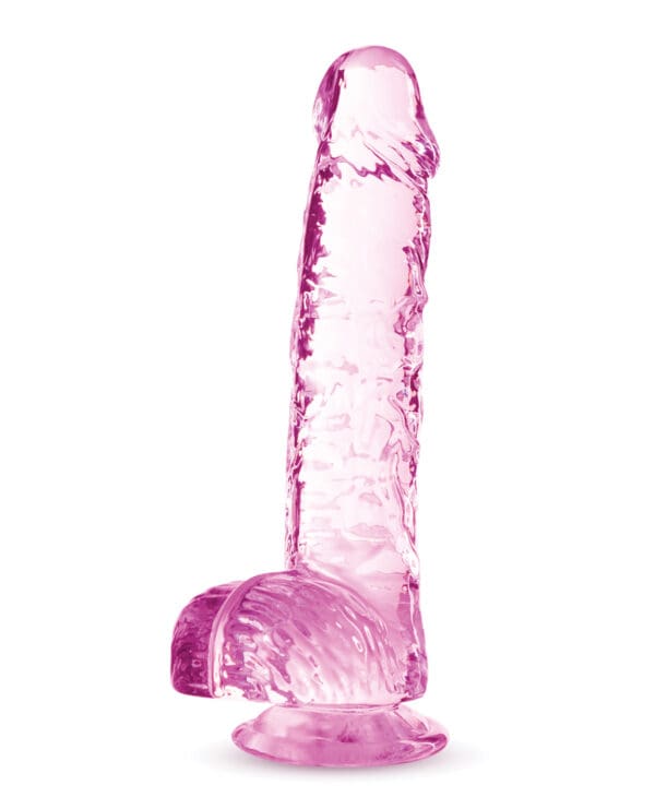 Blush Naturally Yours 6" Crystalline Dildo - Rose - Image 2