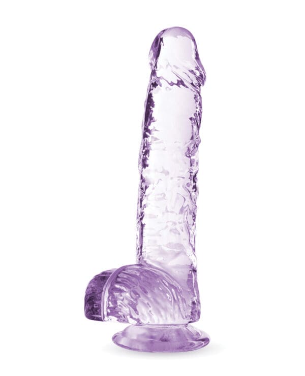 Blush Naturally Yours 6" Crystalline Dildo - Amethyst - Image 2