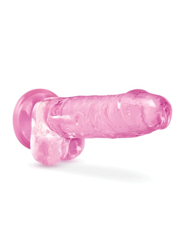 Blush Naturally Yours 7" Crystalline Dildo - Rose - Image 3