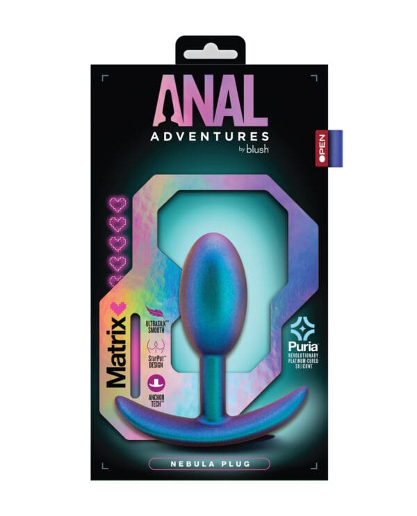 Blush Anal Adventures Matrix Nebula Plug - Turquoise - Image 5