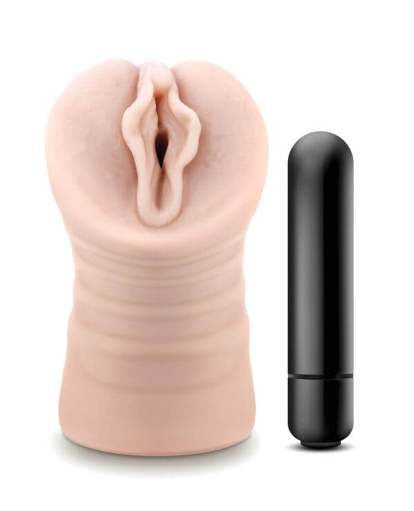 Blush EnLust Pussy Stroker w/Vibrating Bullet - Destini - Image 2