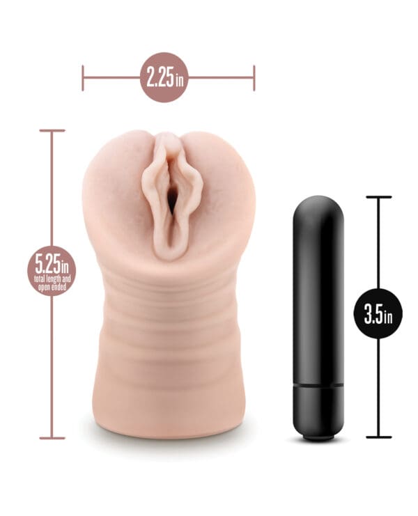 Blush EnLust Pussy Stroker w/Vibrating Bullet - Destini - Image 3
