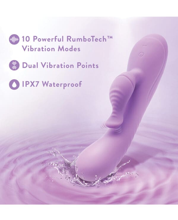 Blush Evelyn Rabbit Vibrator - Purple - Image 4