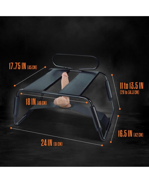 Blush Temptasia Surrender Sex Chair - Black - Image 3