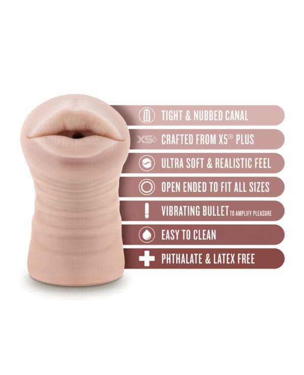 Blush EnLust Mouth Stroker w/Vibrating Bullet - Nicole - Image 5