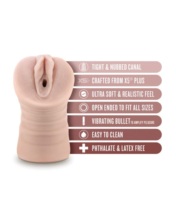 Blush EnLust Pussy Stroker w/Vibrating Bullet - Ayumi - Image 5