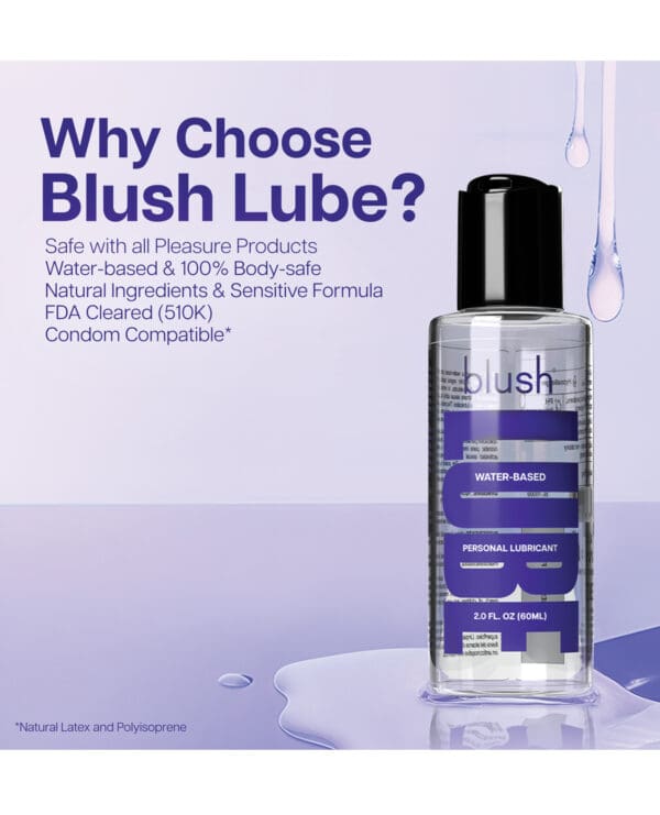 Blush Water Based Lube - 2 oz - Image 5
