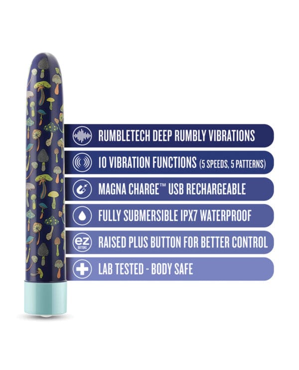 Blush Limited Addiction Dreamscape 7" Rechargeable Vibe - Blue - Image 5