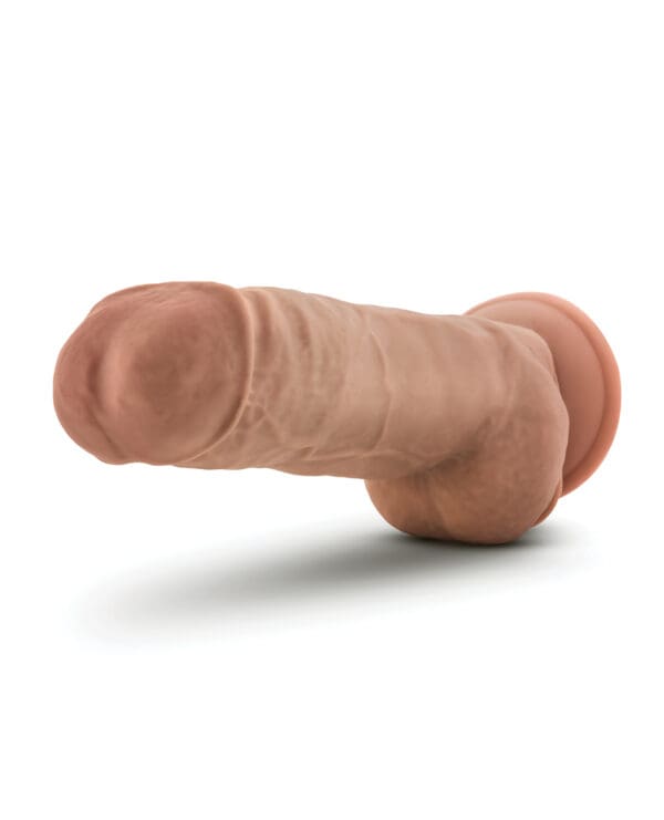 Blush Au Natural 10" Big Boy Realistic Dildo w/Balls - Mocha - Image 4