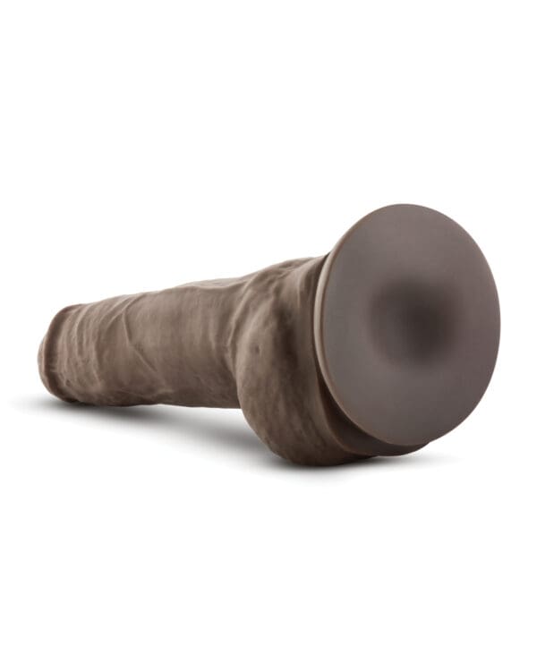 Blush Au Natural 10" Big Boy Realistic Dildo w/Balls - Chocolate - Image 4