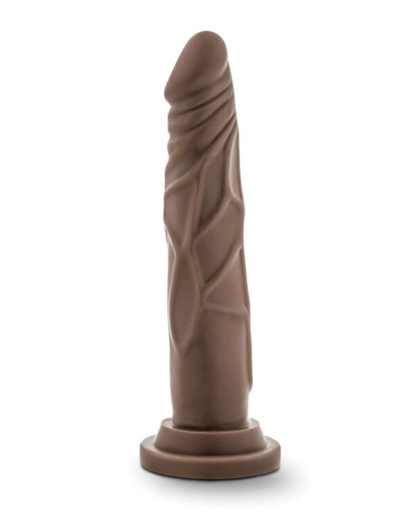 Blush Dr. Skin 7.5" Basic Realistic Cock - Chocolate - Image 2