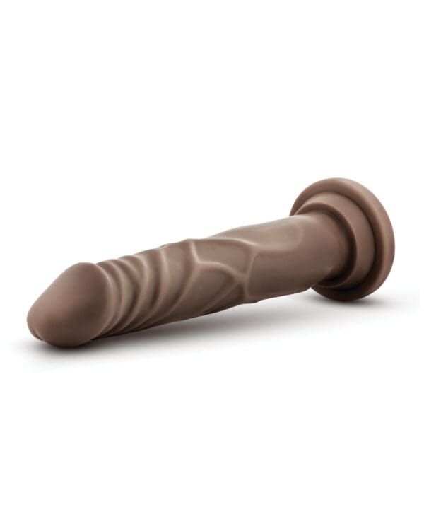 Blush Dr. Skin 7.5" Basic Realistic Cock - Chocolate - Image 3