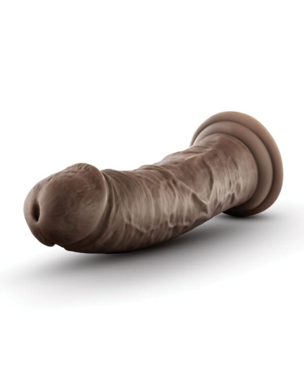 Blush Dr. Skin Silicone Dr. Shepherd 8" Dildo w/Suction Cup - Chocolate - Image 3