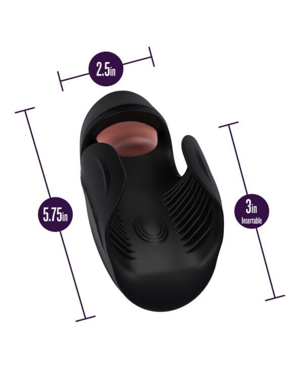Blush M For Men - Lickety Split - Vibrating Penis Head Stimulator - Black - Image 5