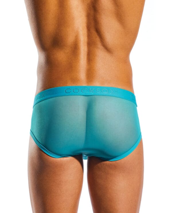 Cocksox Mesh Contour Pouch Sports Brief Tonic Blue XL - Image 3