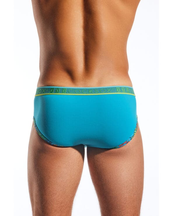 Cocksox Contour Pouch Sports Brief - Turquoise MD - Image 3