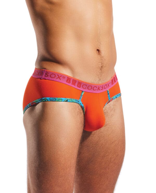 Cocksox Contour Pouch Sports Brief - Sunset Orange LG - Image 2