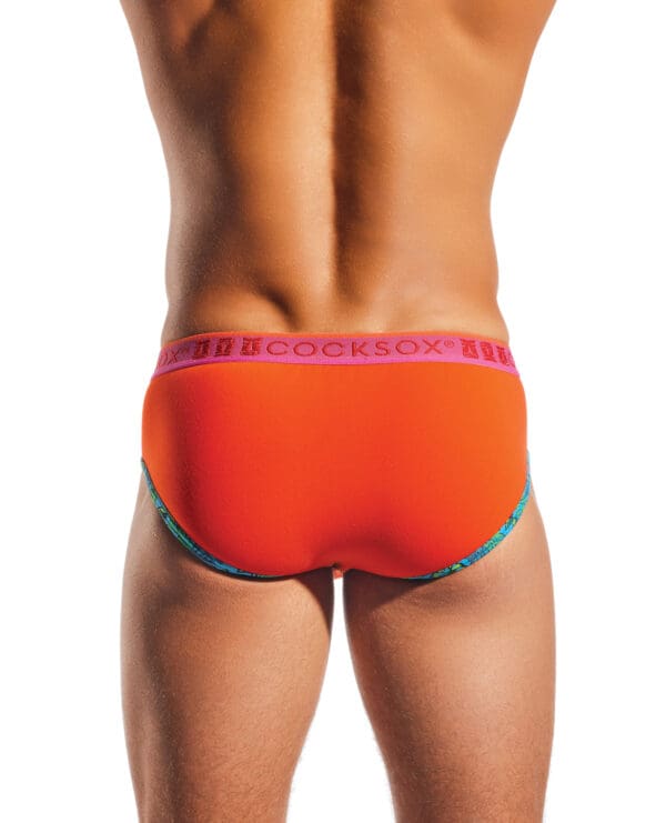 Cocksox Contour Pouch Sports Brief - Sunset Orange MD - Image 3