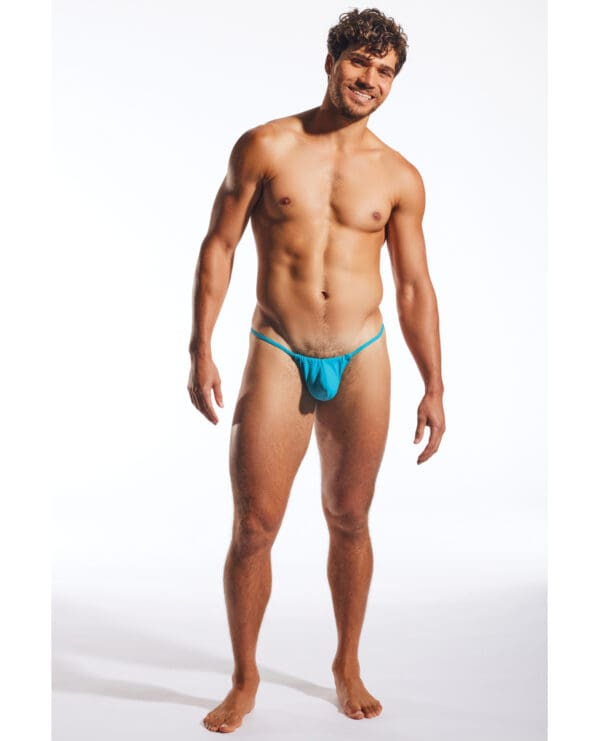 Cocksox Enhancing Pouch Slingshot - Turquoise LG - Image 4