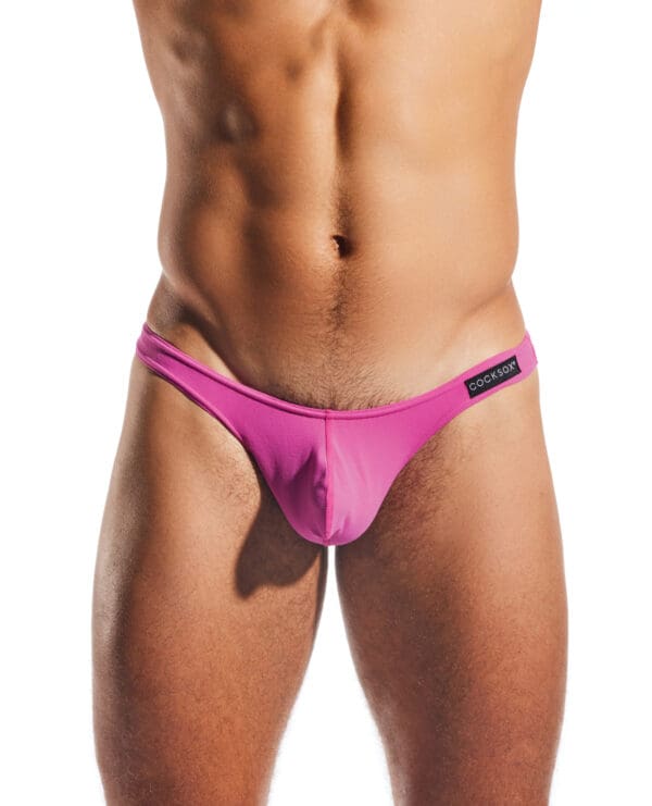 Cocksox Enhancing Pouch Thong - Fuchsia MD