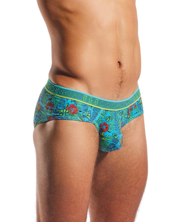 Cocksox Contour Pouch Sports Brief - Multi-Color Tiki XL - Image 2