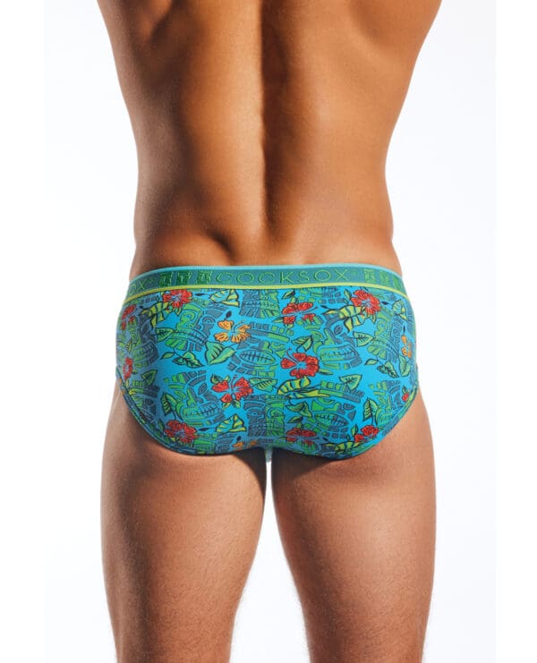 Cocksox Contour Pouch Sports Brief - Multi-Color Tiki XL - Image 3