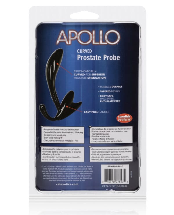 Apollo Curved Prostate Probe - Black - Image 2