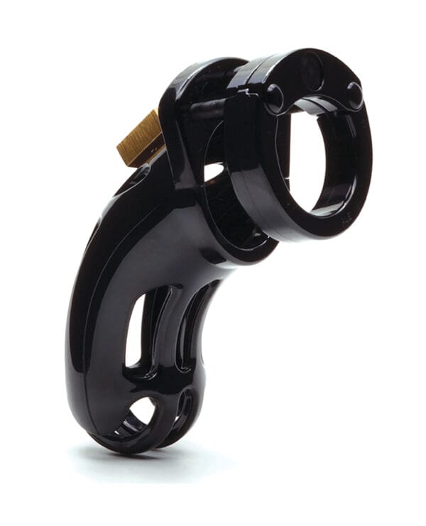 The Curve 3 3/4" Curved Cock Cage & Lock Set  - Black - Image 2