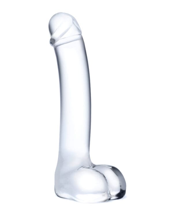 Glas 7" Realistic Curved Glass G-Spot Dildo - Image 2
