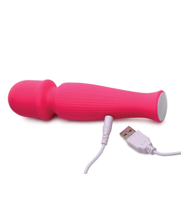 Curve Toys Gossip Silicone Vibrating Wand 10x - Magenta - Image 5