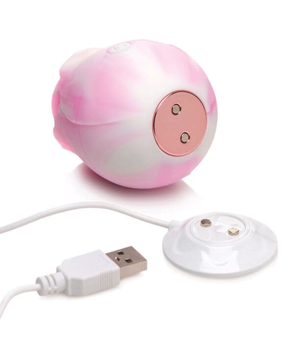 Curve Toys Gossip Cum Into Bloom Clitoral Vibrator - Rose Dream Swirl - Image 5