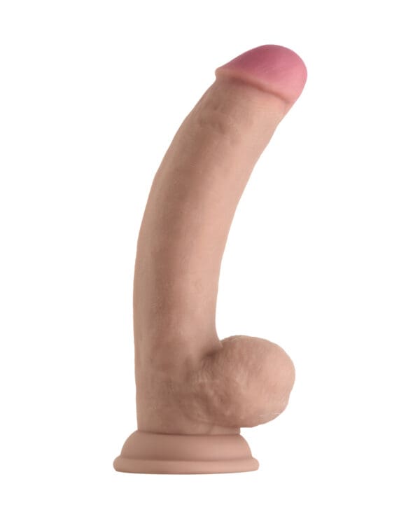 Shaft Model C Flexskin Liquid Silicone 8.5" Curved Dong w/Balls - Pine - Image 3
