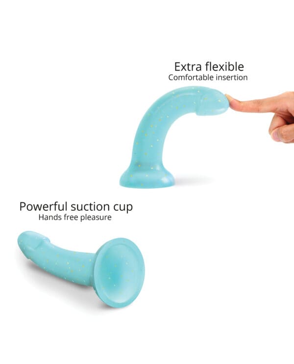 Love to Love Curved Suction Cup Dildolls Nightfall - Blue - Image 4