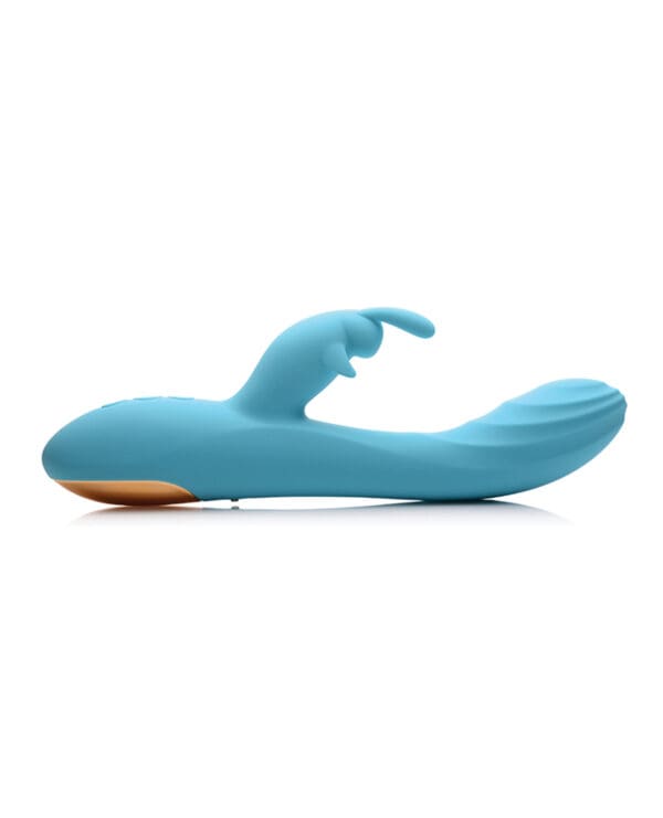 Curve Toys Power Bunnies Snuggles 10x Silicone Rabbit Vibrator - Blue - Image 2