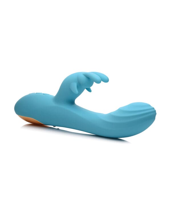 Curve Toys Power Bunnies Snuggles 10x Silicone Rabbit Vibrator - Blue - Image 3