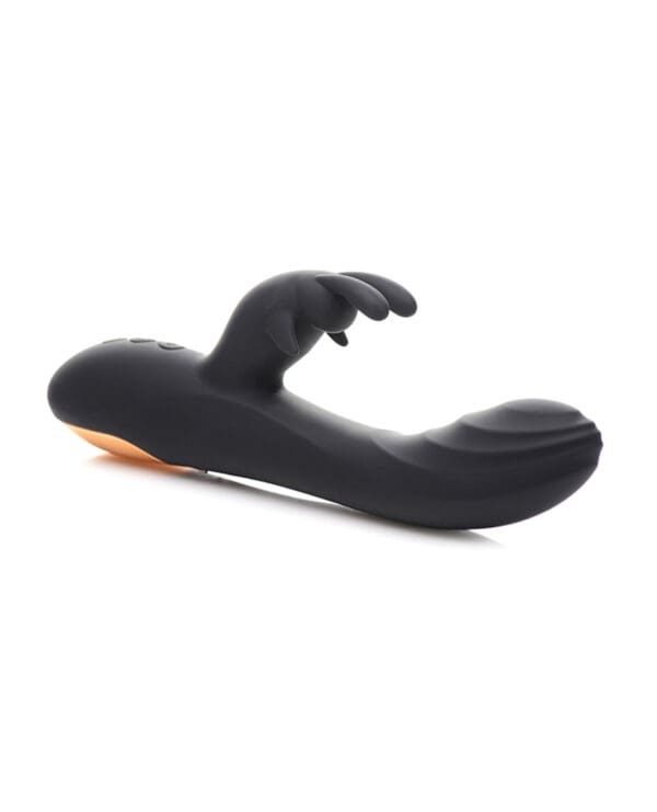 Curve Toys Power Bunnies Cuddles 10x Silicone Rabbit Vibrator - Black - Image 3