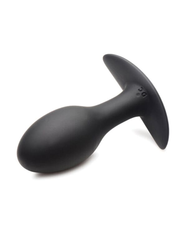 Curve Toys Rooster Rumbler Vibrating Silicone Anal Plug Large - Black - Image 3
