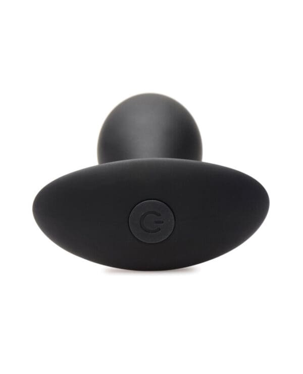 Curve Toys Rooster Rumbler Vibrating Silicone Anal Plug Large - Black - Image 4