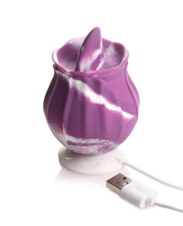Curve Toys Gossip Licking Rose - Purple Twirl - Image 4