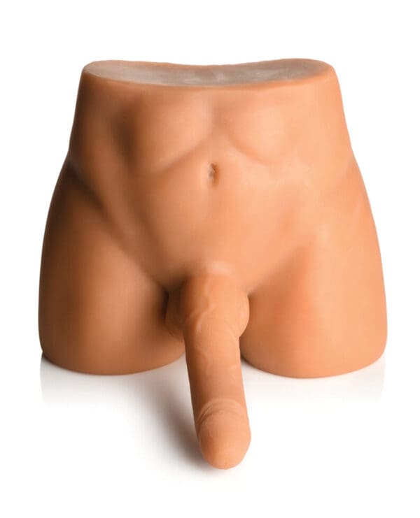 Curve Toys Jock Male Masturbator w/Thrusting Dildo - Image 3