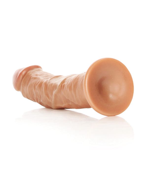 Shots RealRock Realistic 7" Curved Dildo - Tan - Image 4