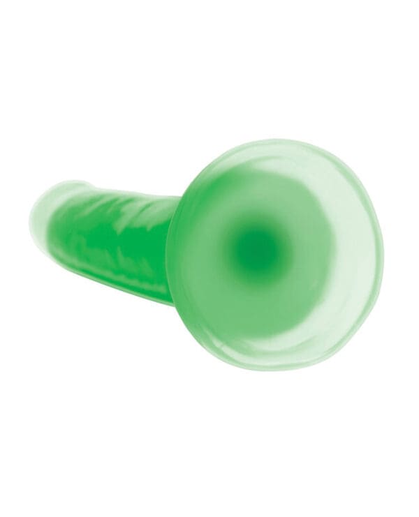 Curve Toys Lollicock 7" Glow In The Dark Silicone Dildo - Green - Image 5