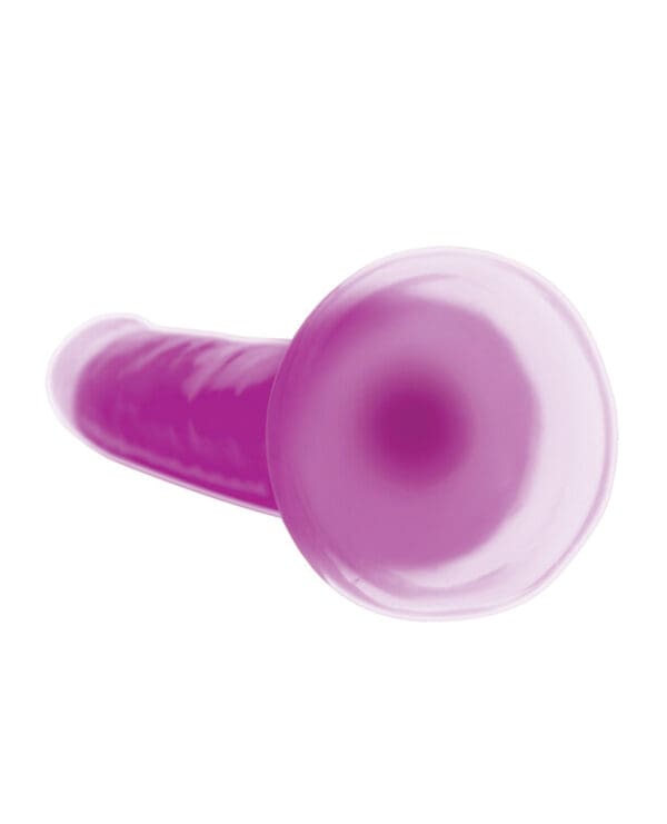 Curve Toys Lollicock 7" Glow In The Dark Silicone Dildo - Purple - Image 5