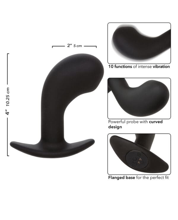 Rock Bottom Curved Prostate Probe - Black - Image 3