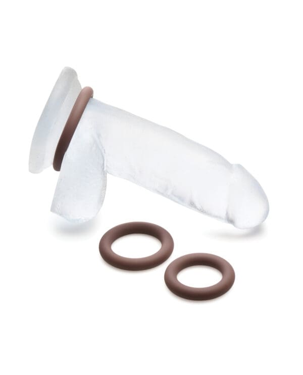 Curve Toys Jock Silicone Cock Ring Set of 3 - Dark - Image 5