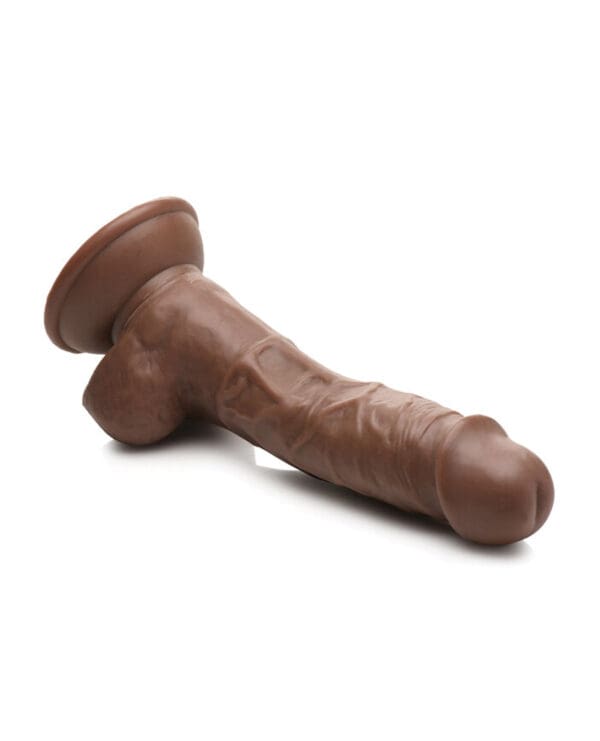 Curve Toys Fantasy Jock Weightlifting Wesley 7" Dildo w/Balls - Dark - Image 4