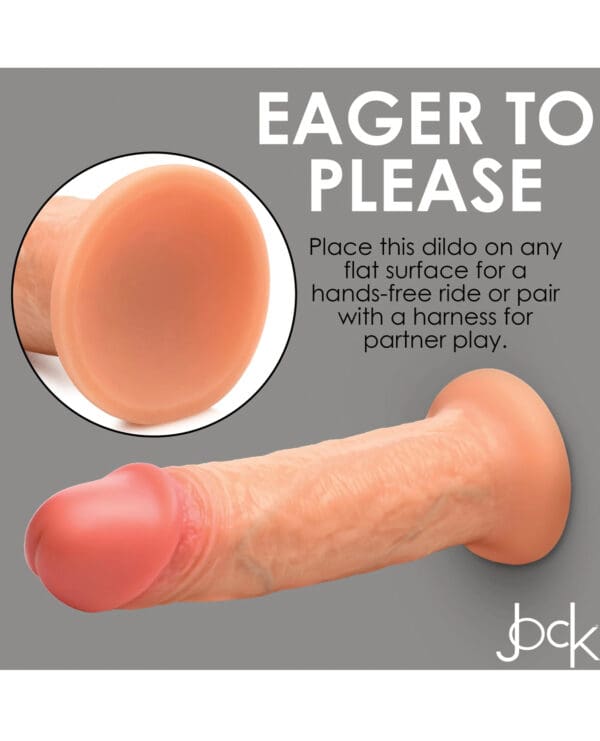 Curve Toys Jock Real Skin Silicone 8" Dildo - Image 5
